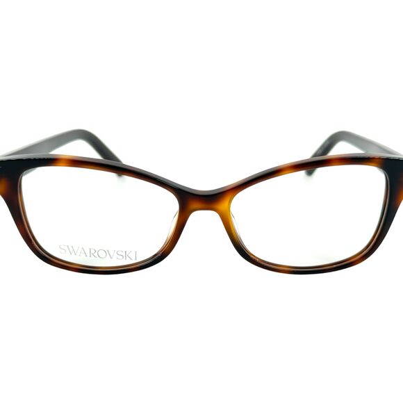 Swarovski SK5430 Womens Plastic Eyeglass Frame 052 Dark Havana 53-15 main image 4
